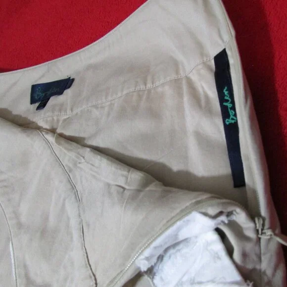 Boden Applique Floral Skirt - Cotton Tan / White - Picture 4 of 8